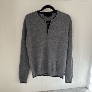 Quinn Charcoal Crewneck Men's Sweater